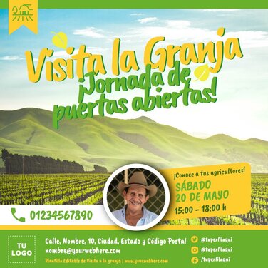 Edita un póster de Visita la Granja