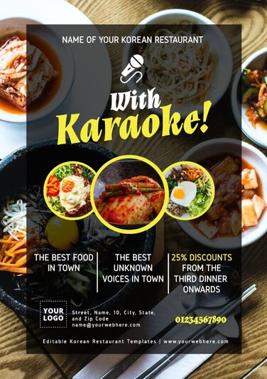 Edit a karaoke flyer