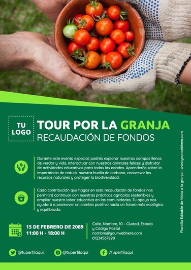 Edita un póster de Visita la Granja