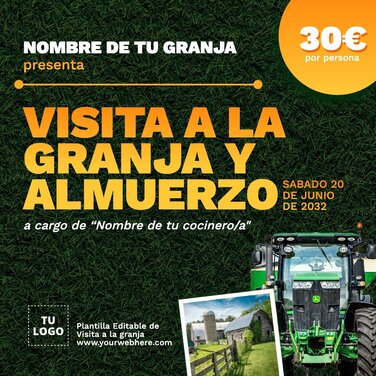 Edita un póster de Visita la Granja