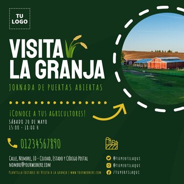 Edita un póster de Visita la Granja