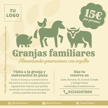 Edita un póster de Visita la Granja