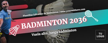 Edita un flyer de Bádminton