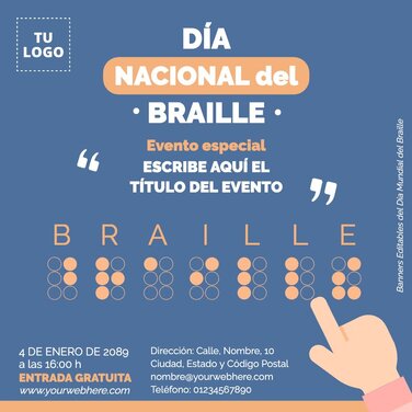 Edita pósters de Braille