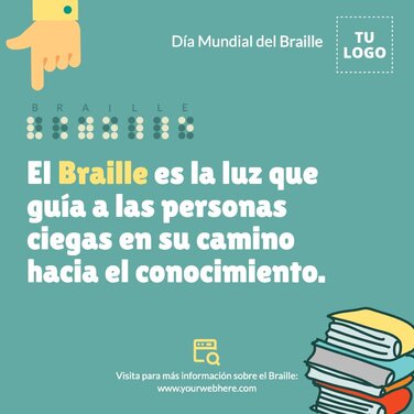 Edita pósters de Braille