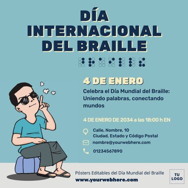 Edita pósters de Braille