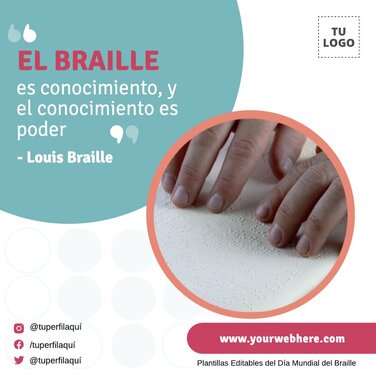 Edita pósters de Braille