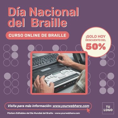 Edita pósters de Braille