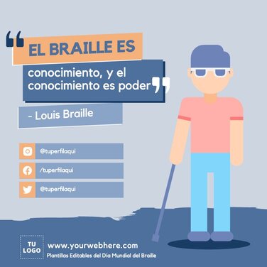 Edita pósters de Braille