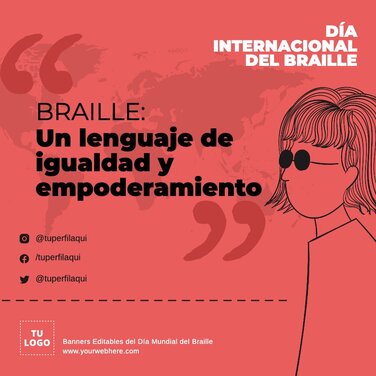 Edita pósters de Braille