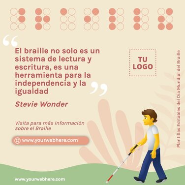 Edita pósters de Braille