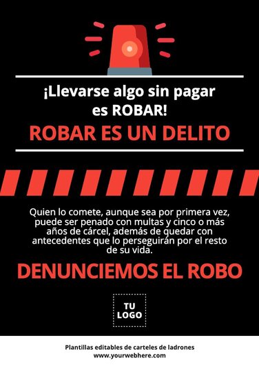 Edita un póster anti-robo