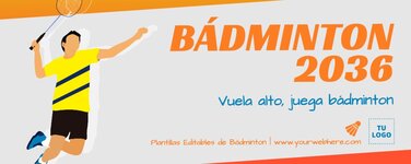 Edita un flyer de Bádminton