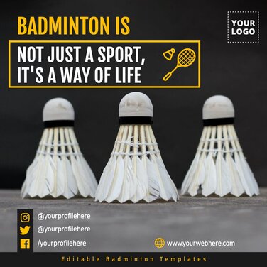Edit a Badminton flyer
