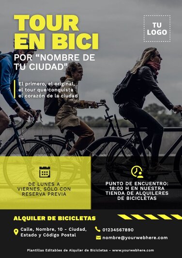 Edita un cartel de Bicicletas