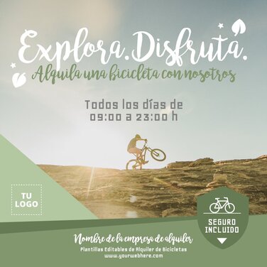 Edita un cartel de Bicicletas