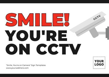 Edit a Smile on Camera sign