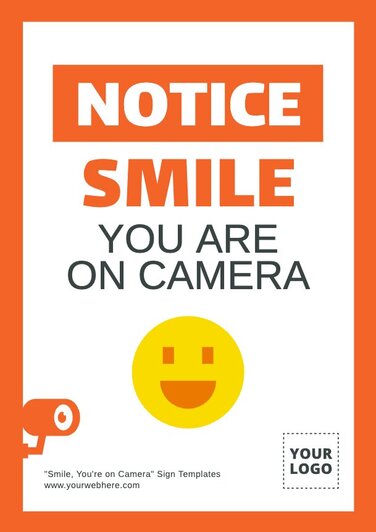 Edit a Smile on Camera sign
