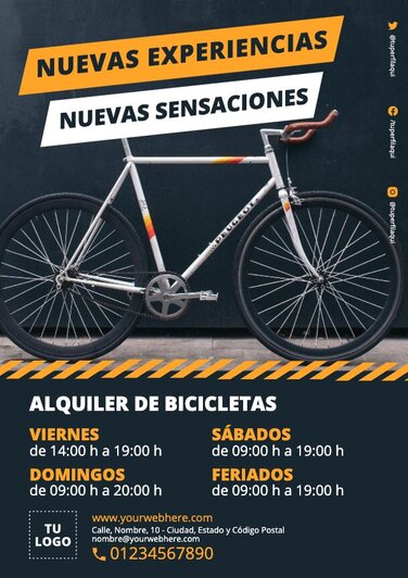 Edita un cartel de Bicicletas