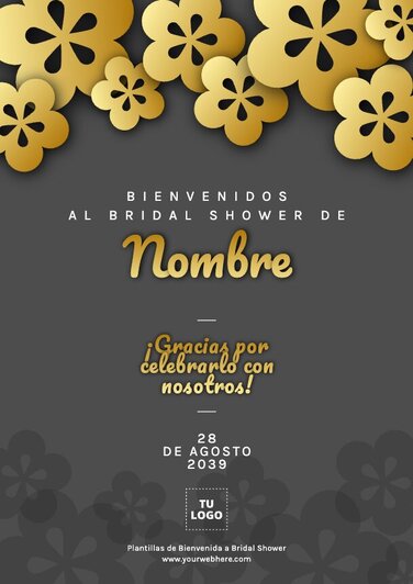 Edita una plantilla para Bridal Shower