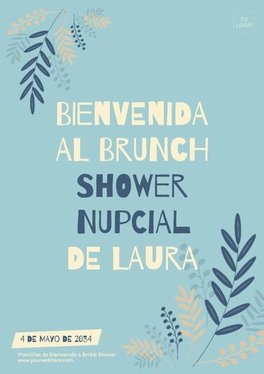 Edita una plantilla para Bridal Shower