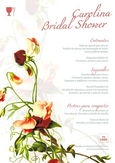 Edita una plantilla para Bridal Shower