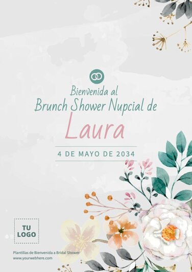 Edita una plantilla para Bridal Shower