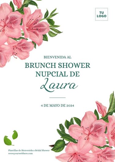 Edita una plantilla para Bridal Shower