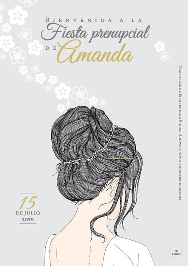 Edita una plantilla para Bridal Shower