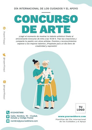 Edita un póster sobre cuidados