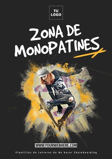 Edita un póster de No Monopatín