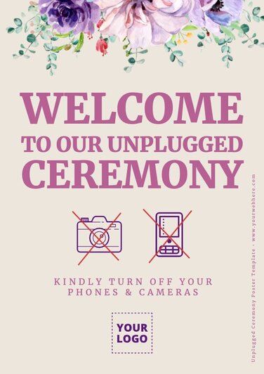 Edit Unplugged Ceremony cards