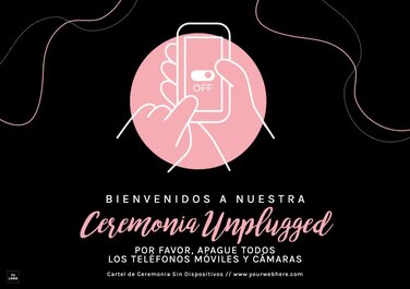 Edita un cartel de Boda Unplugged