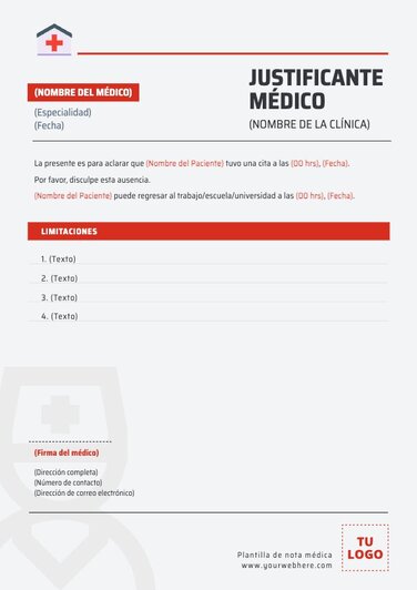 Edita un parte de baja médica