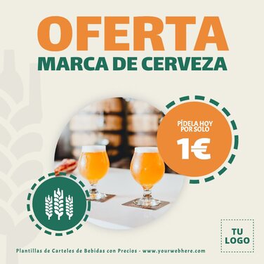 Edita un cartel de Bebidas