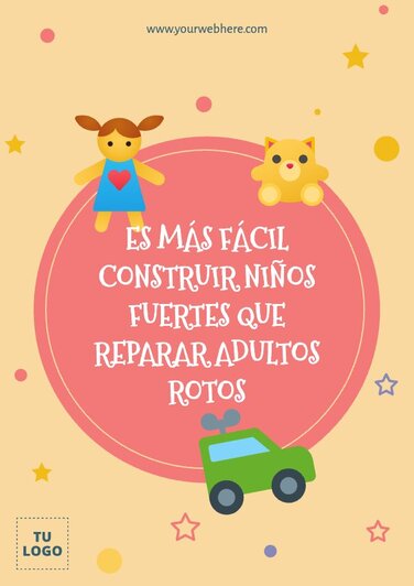 Edita un póster del Día del Niño