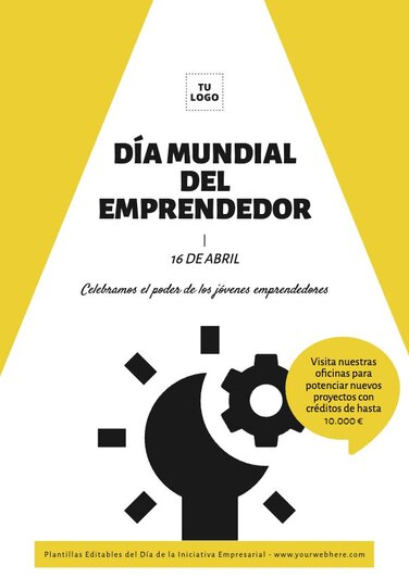 Edita un póster de Emprendimiento