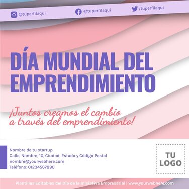 Edita un póster de Emprendimiento