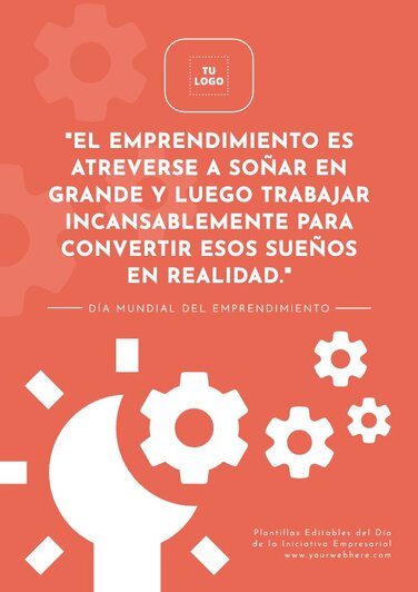 Edita un póster de Emprendimiento