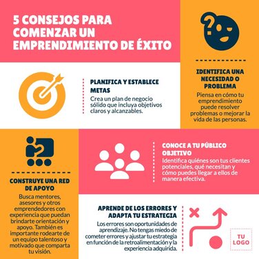 Edita un póster de Emprendimiento