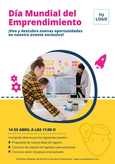 Edita un póster de Emprendimiento