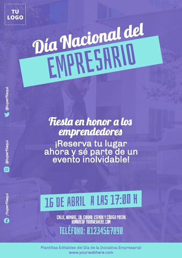 Edita un póster de Emprendimiento