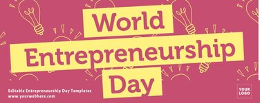 Printable Entrepreneurship Day Poster Templates