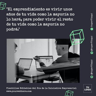 Edita un póster de Emprendimiento