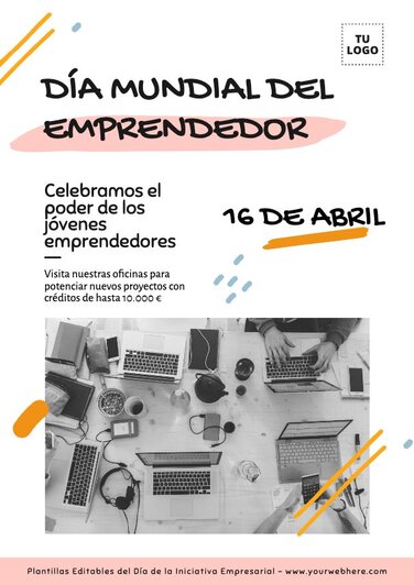 Edita un póster de Emprendimiento