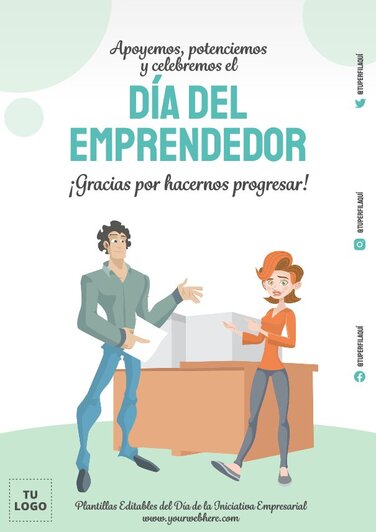 Edita un póster de Emprendimiento