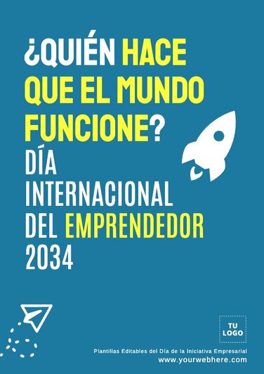 Edita un póster de Emprendimiento