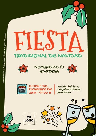 Edita un flyer de Fiesta Corporativa