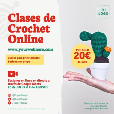 Edita un flyer de Crochet