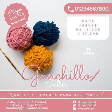 Edita un flyer de Crochet